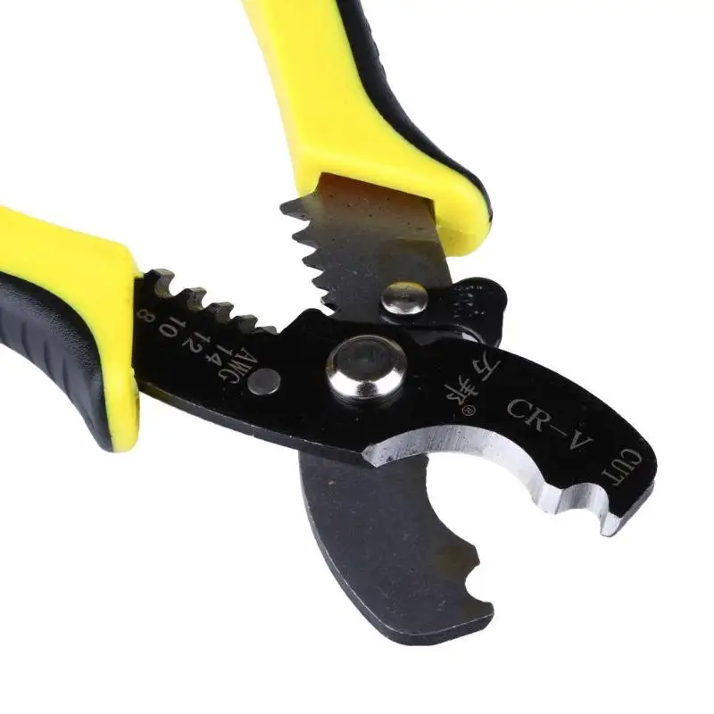 

8" Wire Stripper Cable Cutting Scissor Stripping Pliers Cutter 1.6-4.0mm