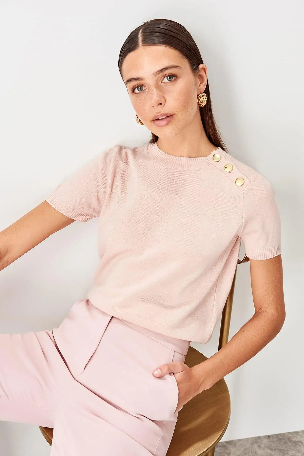 Trendyol свитер с пуговицами TWOSS19IS0039| |