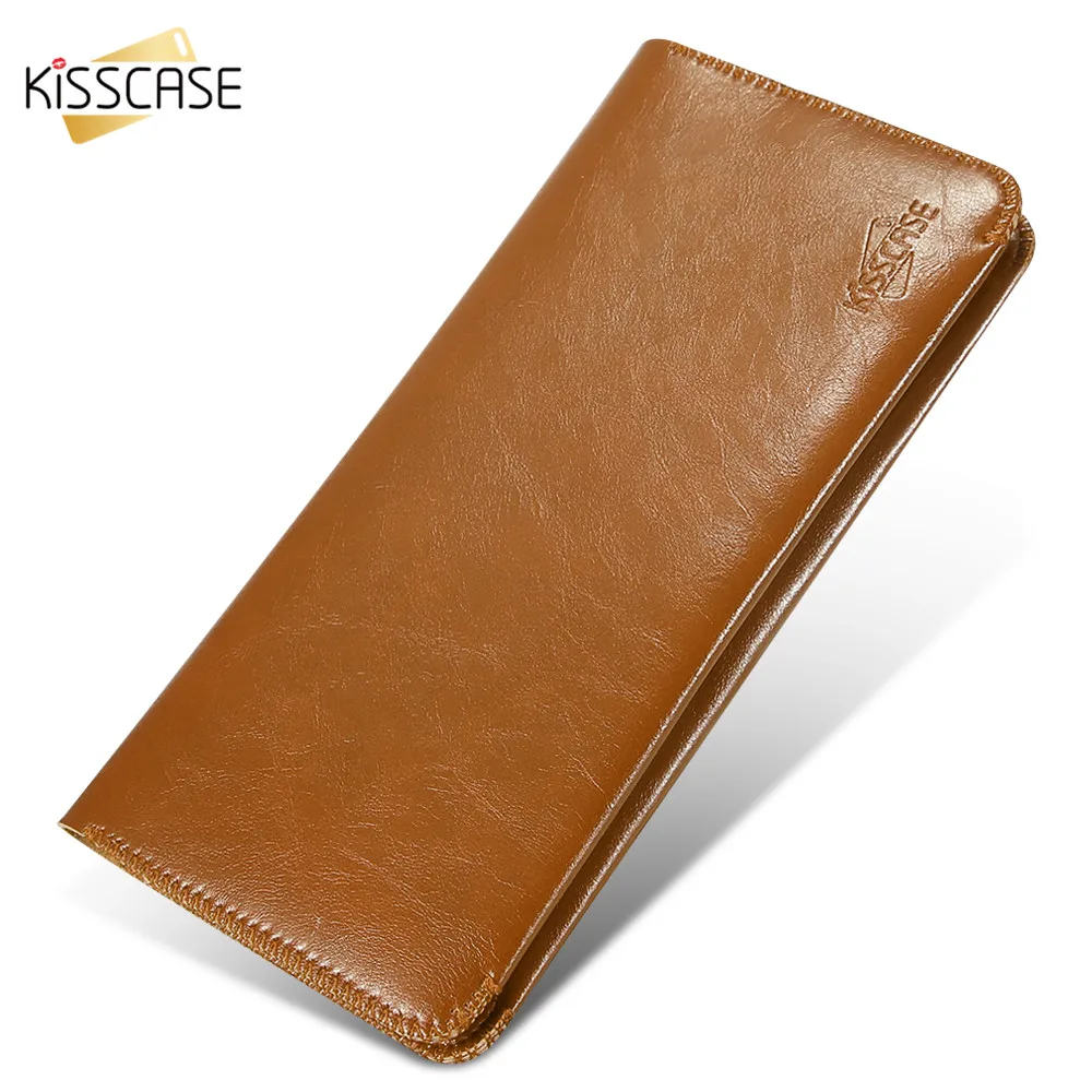 Кожаный чехол кошелек KISSCASE для iPhone 7 XR визитница с отделением карт роскошный флип