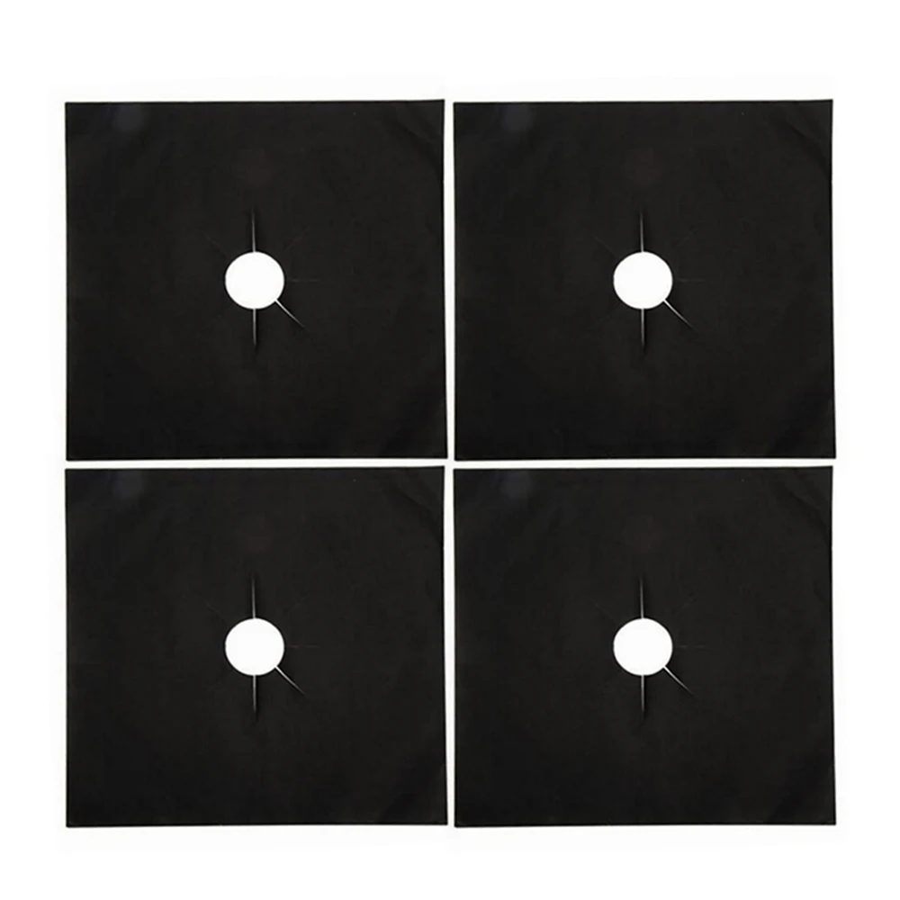 4 шт. многоразовый защитный коврик для газовой плиты покрытие не прилипающий