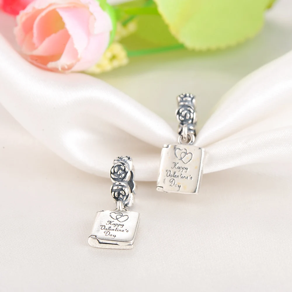 Devolove подарок на день Святого Валентина амулеты цветы бусины подходят для Pandora
