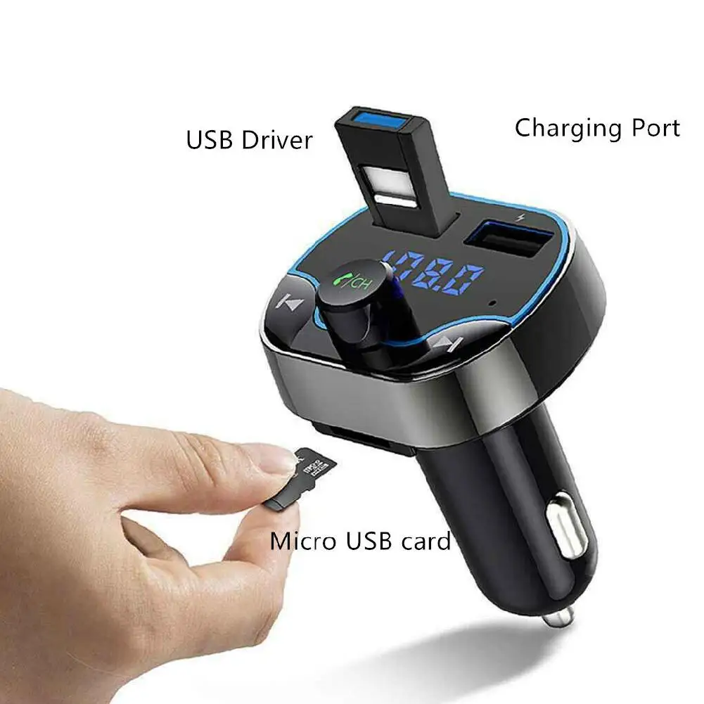 Передатчик Aux модулятор Bluetooth Handsfree Car Kit автомобильный аудио mp3 плеер с 3.1A Быстрая