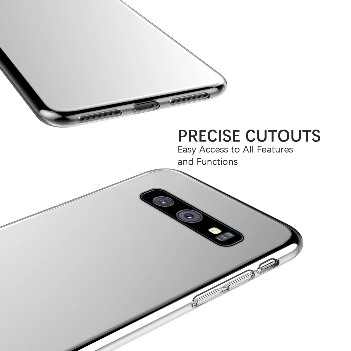 For Samsung Galaxy S10 Plus S10E Case Silicone Transparent Slim Soft TPU Cover Clear Shockproof | Мобильные телефоны и