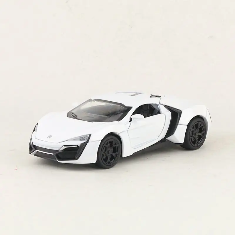 1:32/литая модель игрушечного автомобиля/Lykan Hypersport Super Sport/Pull Back/открывающиеся