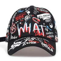 2019 new fashion graffiti printing baseball cap outdoor cotton shade hat men women summer caps adjustable leisure hats