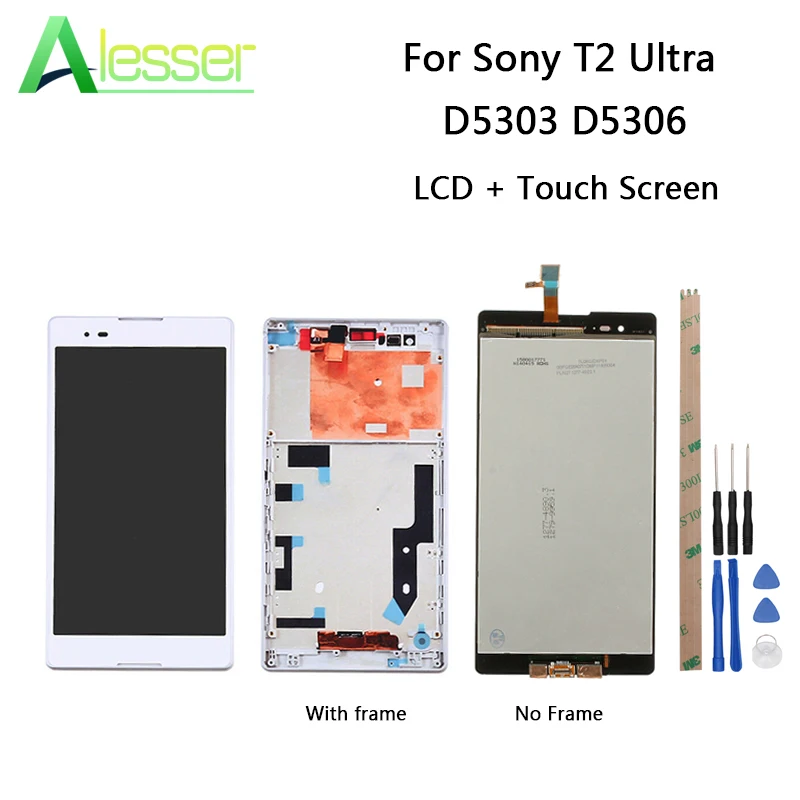 ЖК дисплей Alesser для Sony Xperia T2 Ultra D5303 D5306 сенсорный экран дигитайзер