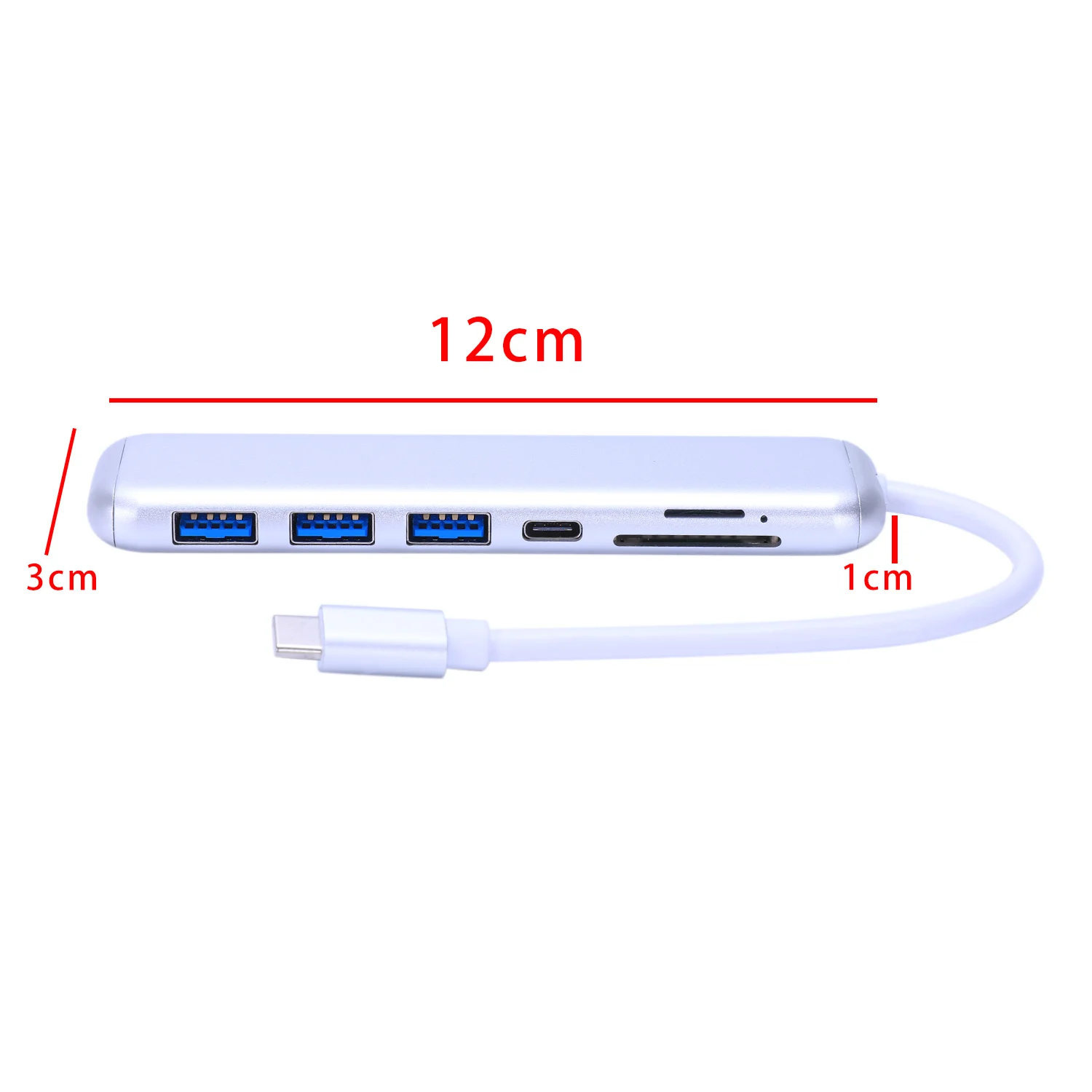 Портативный 7 в 1 Type C Usb 3 0 адаптер из алюминиевого сплава с Pd быстрым зарядным