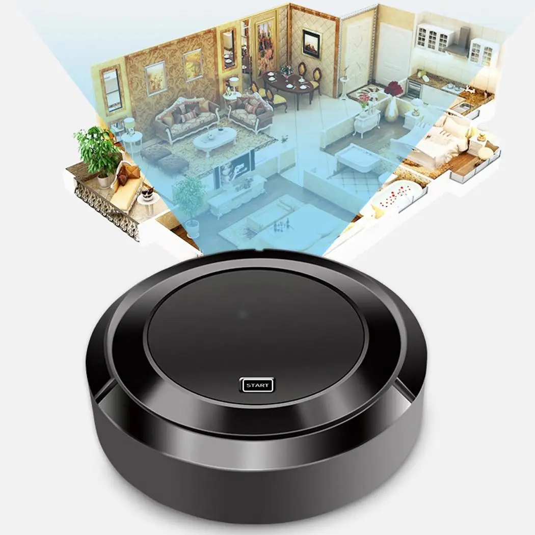 Робот пылесос с USB зарядкой автоматический для дома умный уборки и офиса|Швабры