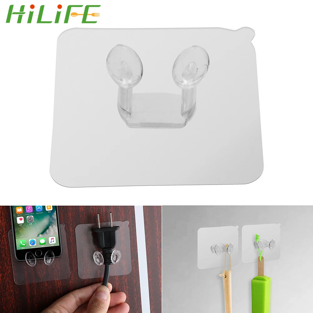 Настенные самоклеящиеся крючки HILIFE 5 шт. крепкие клеящиеся держатель для розетки