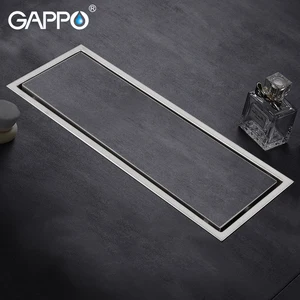 Сливной фильтр GAPPO из нержавеющей стали, прямоугольный сливной фильтр для ванной комнаты, с защитой от запаха