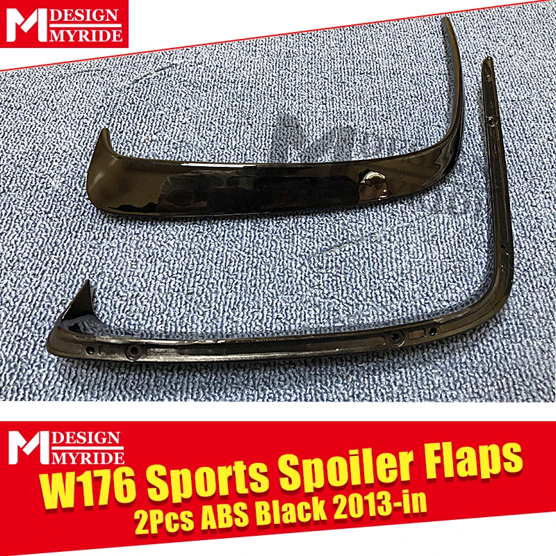 Подходит для заднего бампера W176 Canard Vent Rafts Splitter 2 шт. Mercedes Benz A180 A200 A250 A45 Splitters 2013