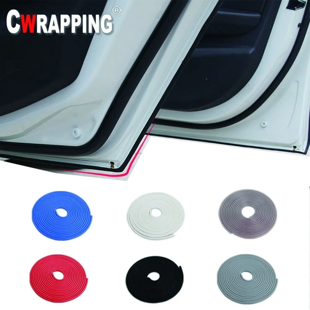 8M Car Door Seals Sound Insulation U Shape Rubber car  Weather strip Moldings Side Protection Strips