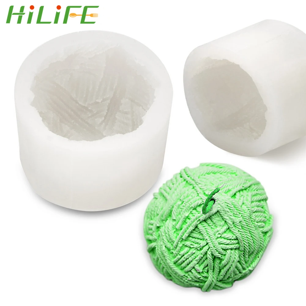 HILIFE 3D пряжа шариковая форма силиконовая для торта сахарное ремесло помадки DIY