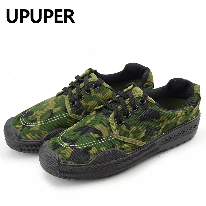 UPUPER Brand Canvas Shoes Men Breathable Non-slip Men's Casual Outdoor Wear Resistant Camouflage Working for Male | Обувь