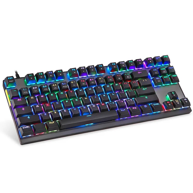 Motospeed K82 USB Проводная Механическая клавиатура с цветовой моделью RGB Подсветка все