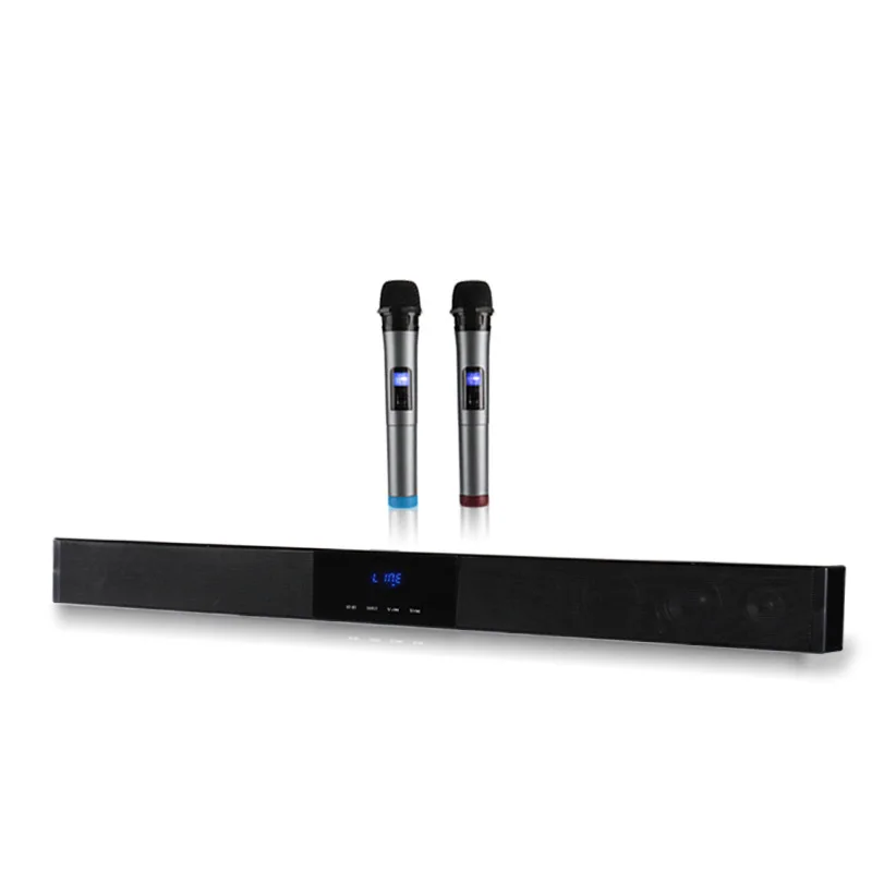 Венге 60 W дистанционного ТВ динамики Soundbar + домой сабвуфер Беспроводной караоке