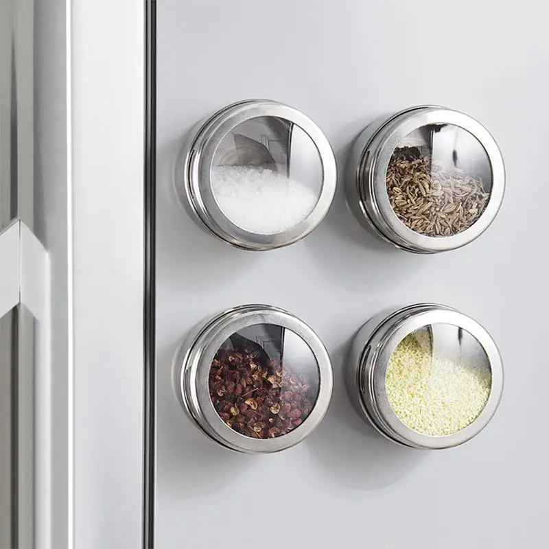 3/4 шт. Нержавеющая сталь для баночек со Кухня специй коробка барбекю с бутылочкой