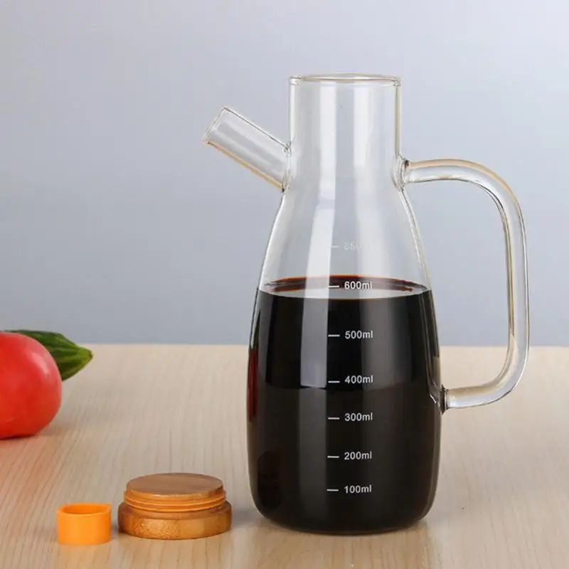 650ML из высокачественного боросиликатного Стекло оливковое масло уксус горшок