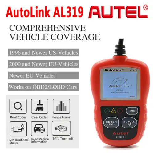 MS309/OBD2 OBDII сканер считыватель кодов диагностический тестер автомобильный