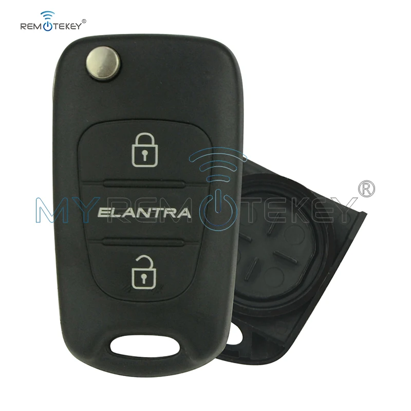 Чехол Remtekey TOY48 для автомобильного ключа пульта с 3 кнопками Hyundai Elantra 2001 2002 2003|Ключ