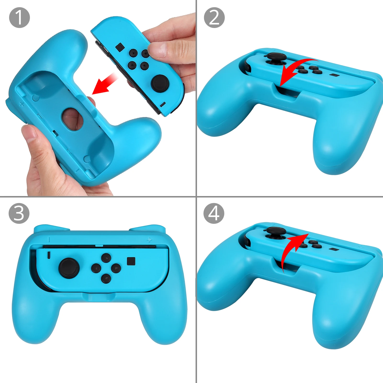 PROZOR для Nintendo Switch Games Grip Caps контроллер зарядное устройство аксессуары комплект