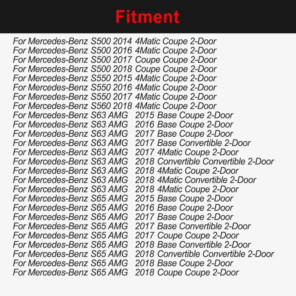 2 шт. боковые юбки для Mercedes Benz S500 S550 S560 S63 AMG S65 двери 2014 2018 углеродное волокно