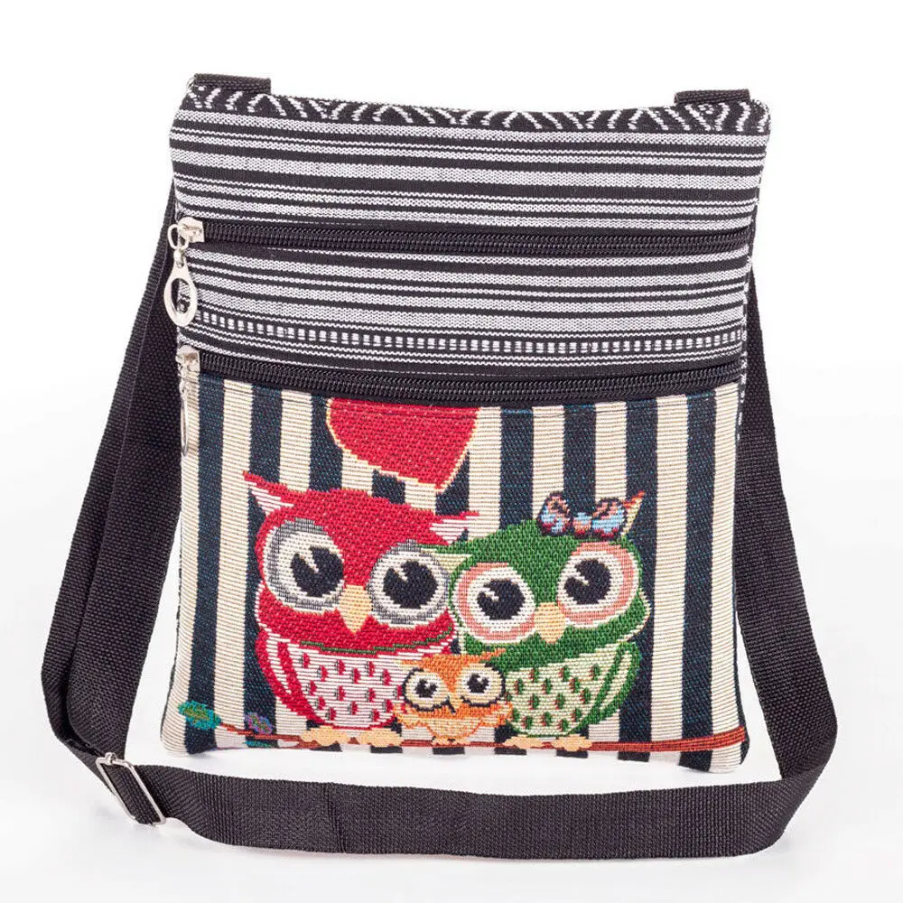 Женская сумка с вышивкой в национальном стиле Сова через плечо хит продаж
