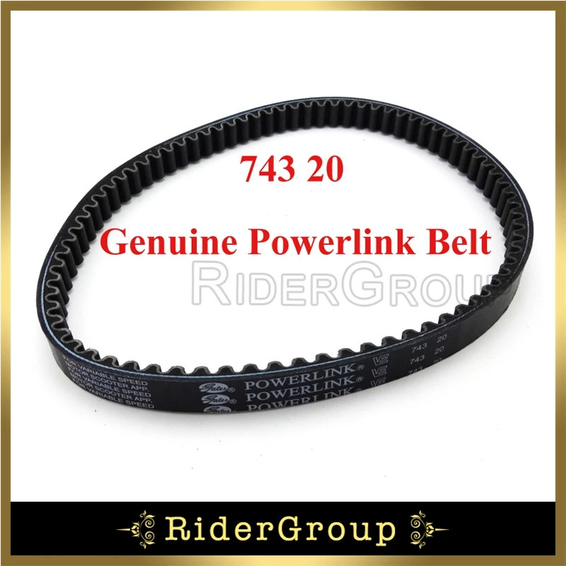 Настоящий ремень Powerlink 743 20 30 CVT для двигателя GY6 125 куб. См 150 Мопед скутер