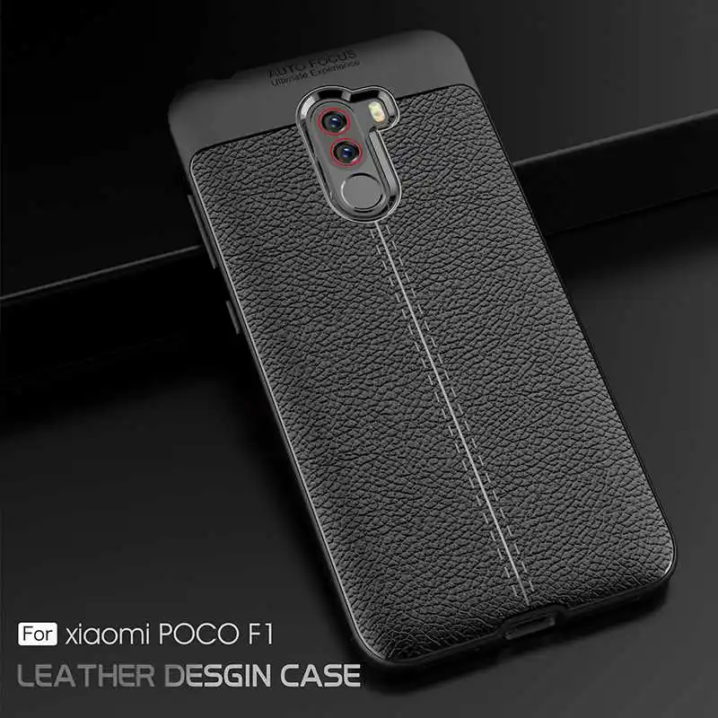 Mokoemi Модный чехол с узором Личи Ударопрочный Мягкий 6 18 &quotдля Xiaomi Pocophone F1 для