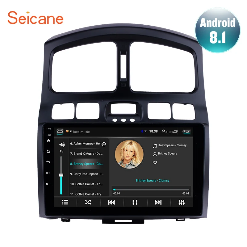 Seicane для 2005 2015 Hyundai Classic Santa Fe Android 8 1 Автомобильная GPS навигация телефон с