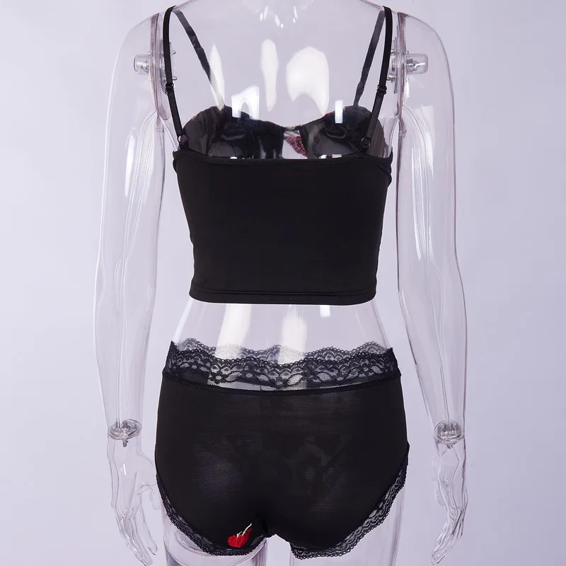 Женский брендовый кружевной комплект нижнего белья с вышивкой Bralette эротическое