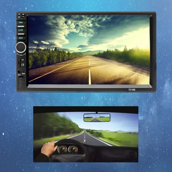 7018B 7 ''HD большой экран цифровой навигатор Автомобильный Bluetooth MP5 плеер