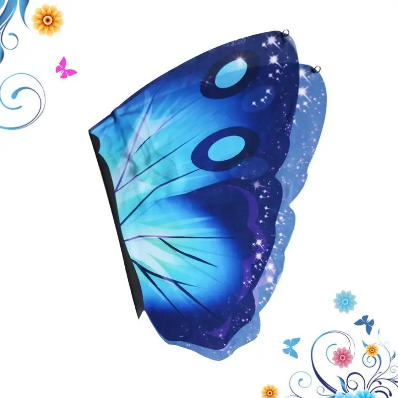 3 цвета детское шифоновое платье с бабочкой плащ легкий в форме крыла шаль