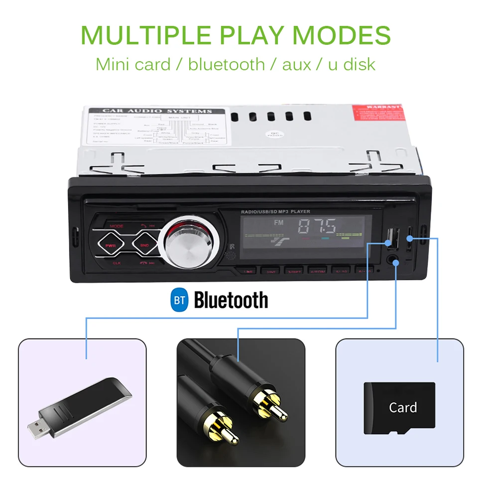 Fm передатчик модулятор MP3 плеер стерео аудио DC12V Bluetooth 4 0 автомобильное радио