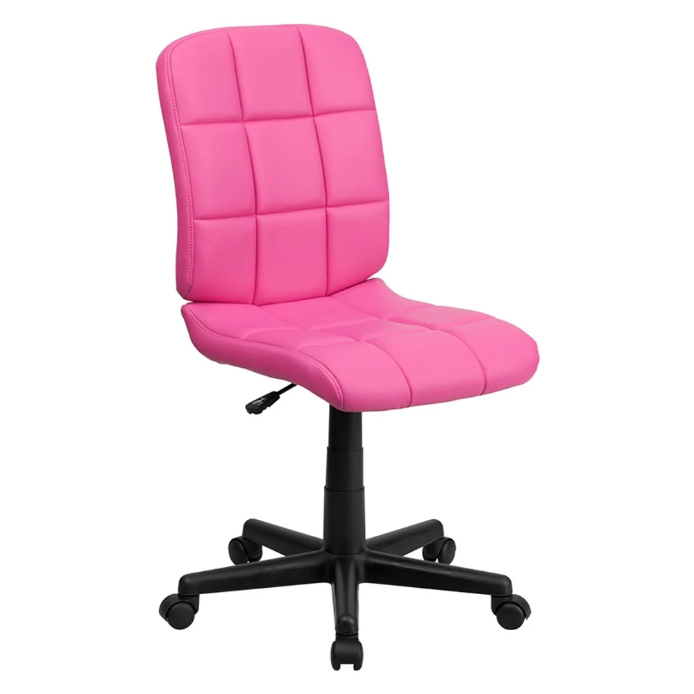 Flash мебель Mid Back розовый стеганый виниловый стул [863 GO 1691 1 PINK GG]|Стулья для гостиной|