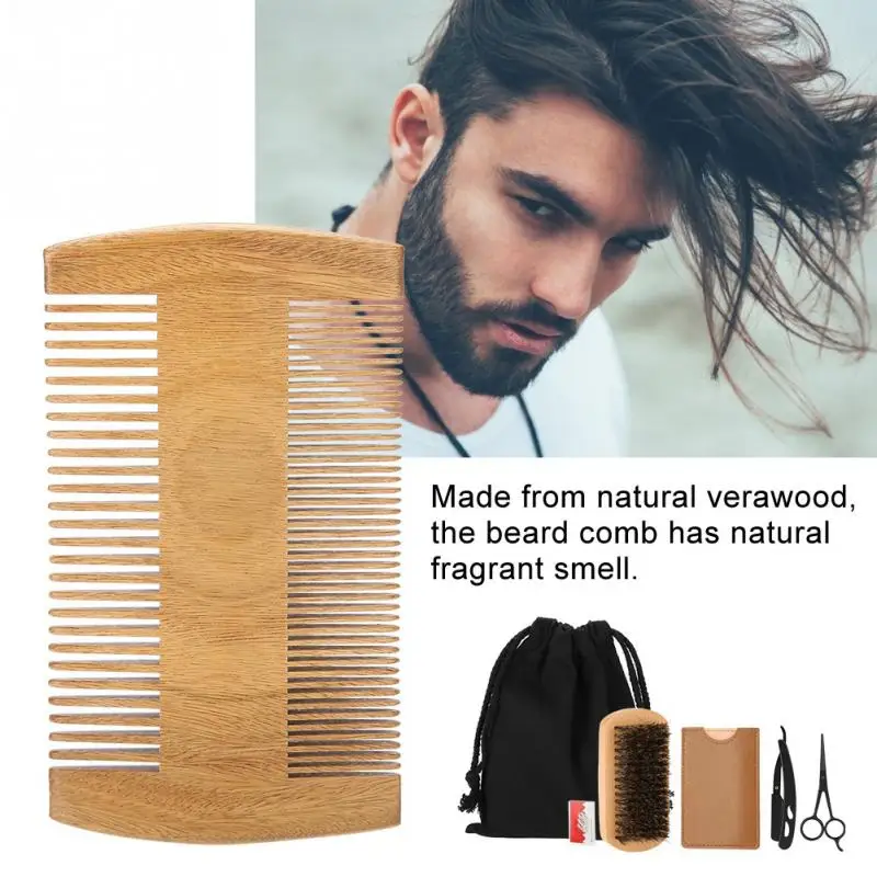 6 шт./компл. Портативный Для мужчин борода стиль формирование щетка для бритья