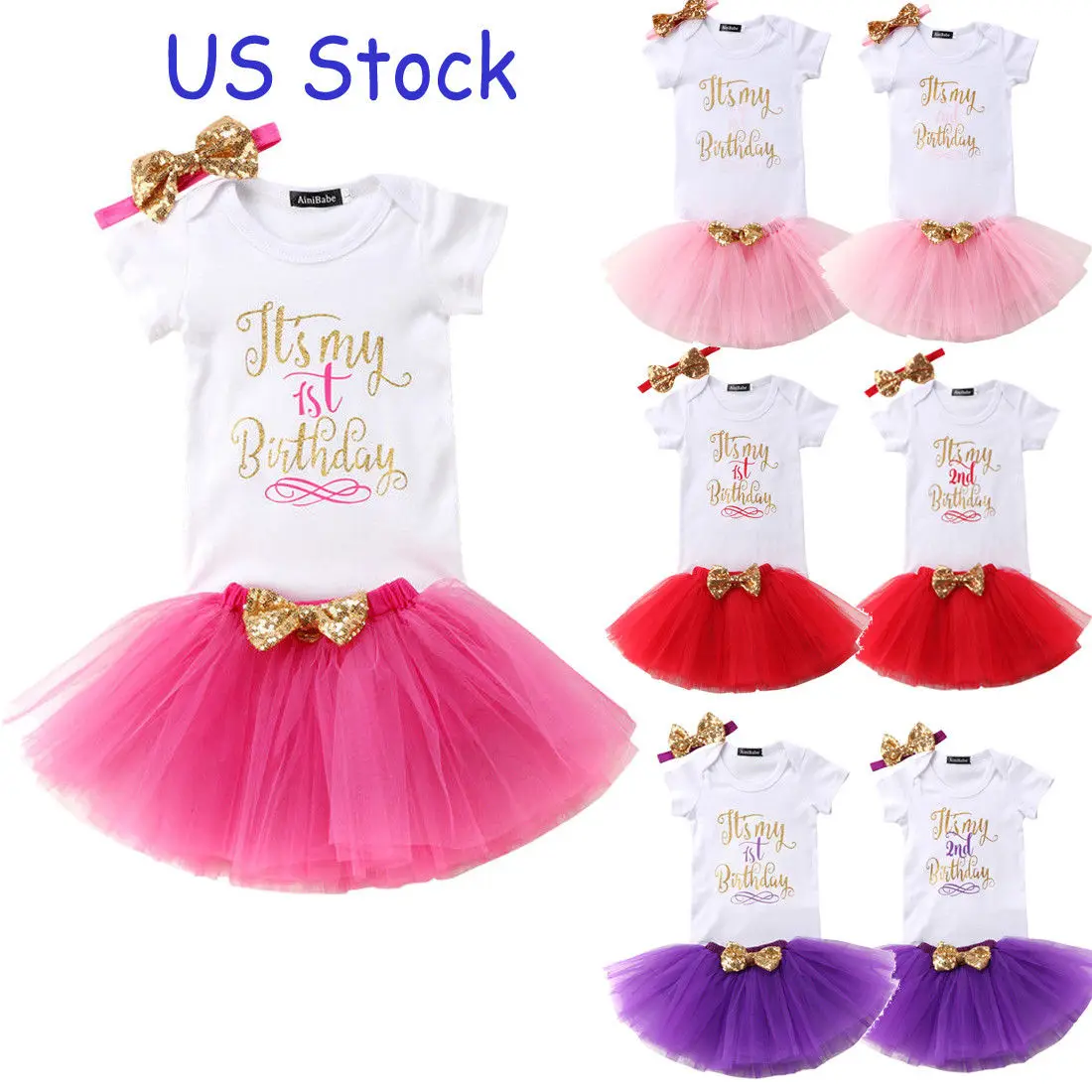 1-2 Happy Birthday Girls Flower Tutu Dress Pastel Party Princess Children Kids Halloween Costume 2019 | Детская одежда и обувь
