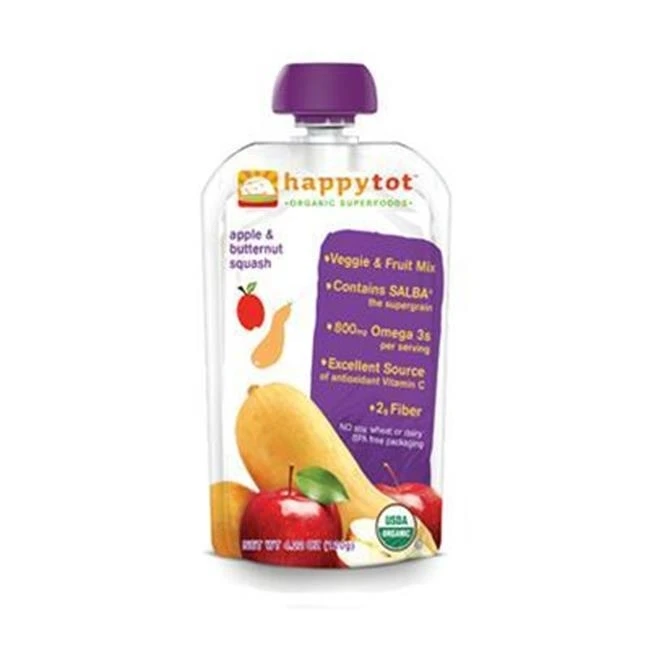 Happy Tot Organic Stage 4 Pouch еда яблоко и сквош-16x4 22 Oz AY64985 | Мать ребенок