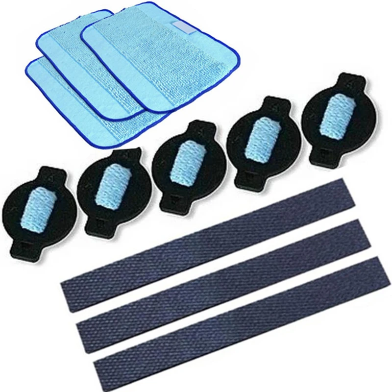 11 шт./лот robot wheel tire mop cloth water cap Replacment for iRobot braava 320 380 381 380T 390T Mint 4200 4205 5200 5200|Запчасти
