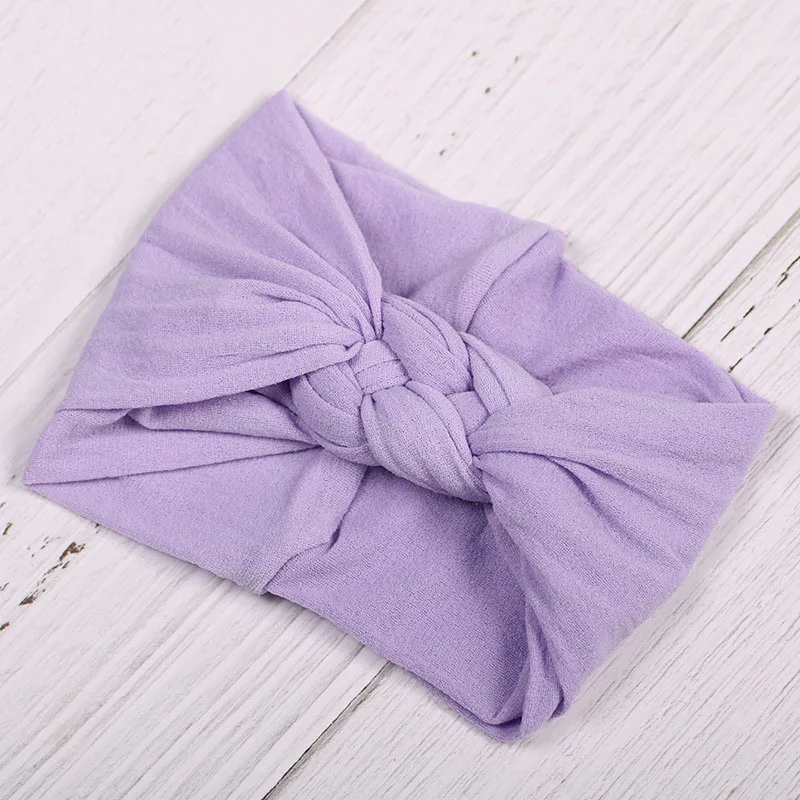 

New Hot Sale 1PC Nylon DIY Elastic Headband Weaved Headwrap Headwear Candy Color Girls Kid Cross Knot Hair Accessories
