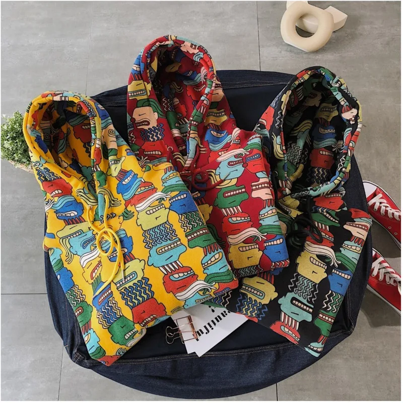 DEKUSI New Pattern Personality Interest Printing Man Even Hat Increase sweatshirts men bape hoodies Casual Pullover Coat | Мужская