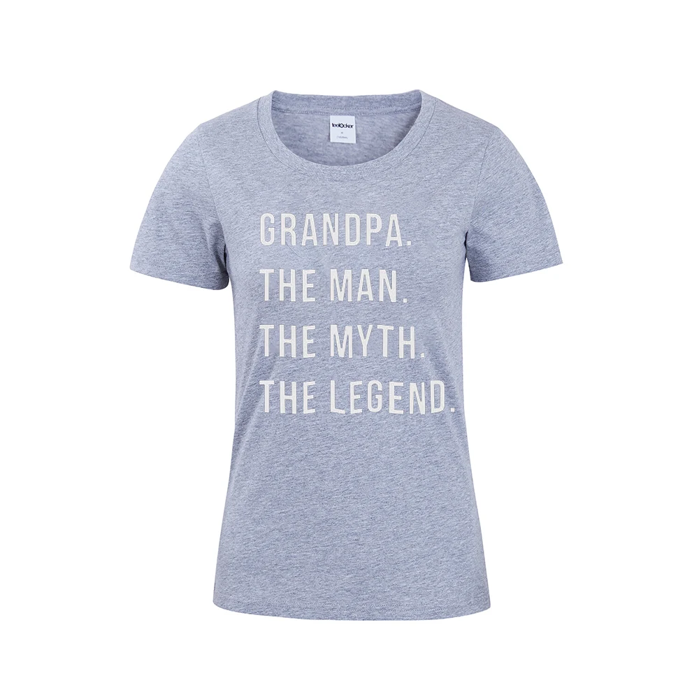 Футболка с надписью The Myth Legend забавная футболка изображением дедушки подарок на