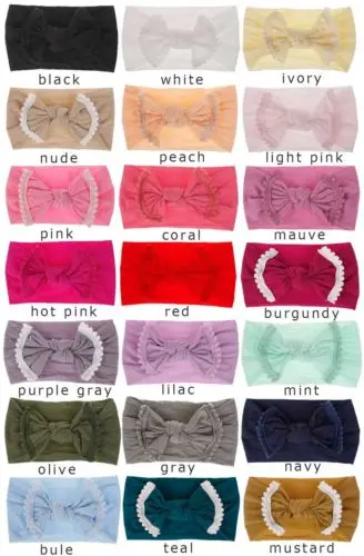 Citgeett Toddler Girls Kids Baby Big Bow Hairband Bowknot Headband Stretch Turban Knot Head Wrap | Детская одежда и обувь