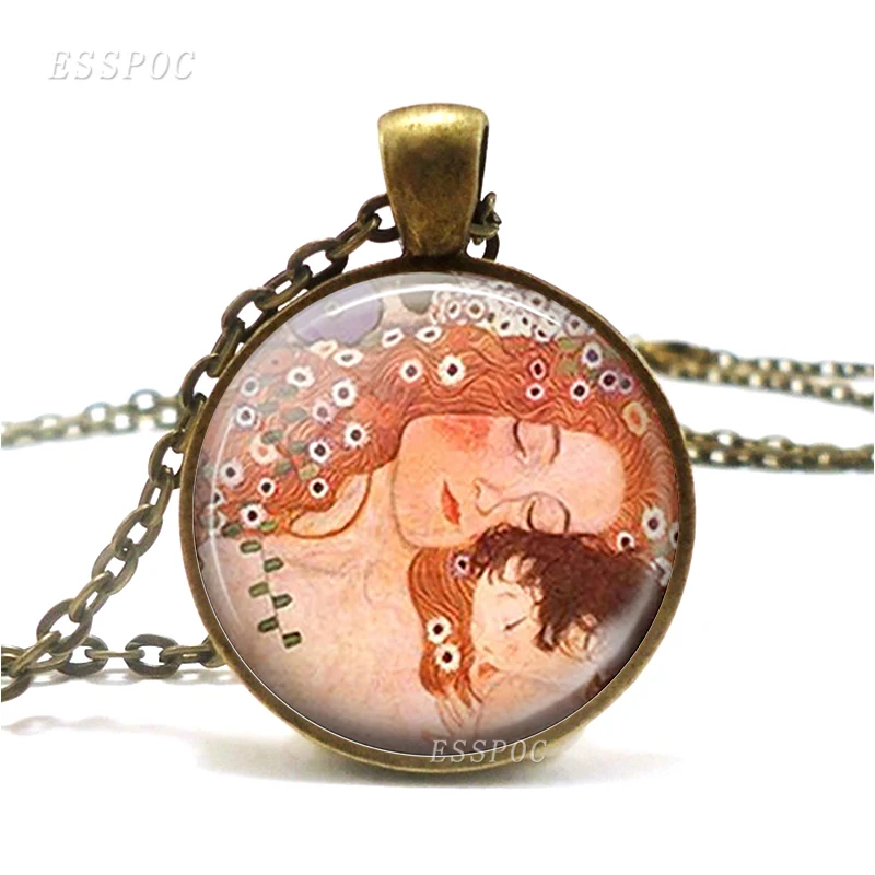Ожерелье для матери и ребенка Klimt колье из искусственной бронзы женский подарок