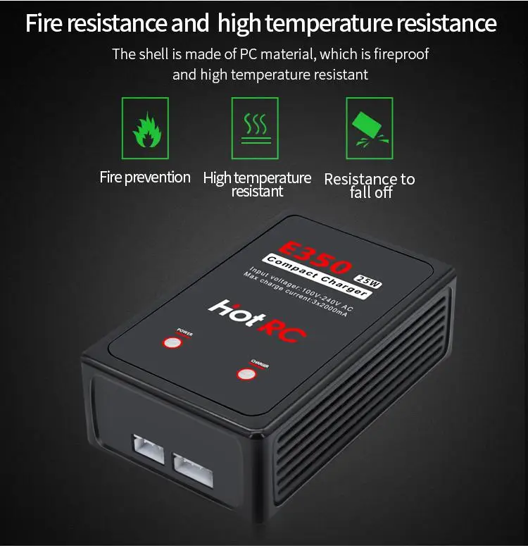 Оригинальное зарядное устройство Lipo E350 Pro 7 4 В/11 1 В интеллектуальное 2s 3s 25 Вт для