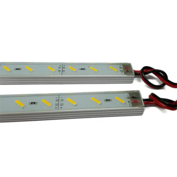 CLAITE 50 см IP68 9 Вт SMD 7020 Светодиодная лента 36LED теплая белая светодиодная жесткая