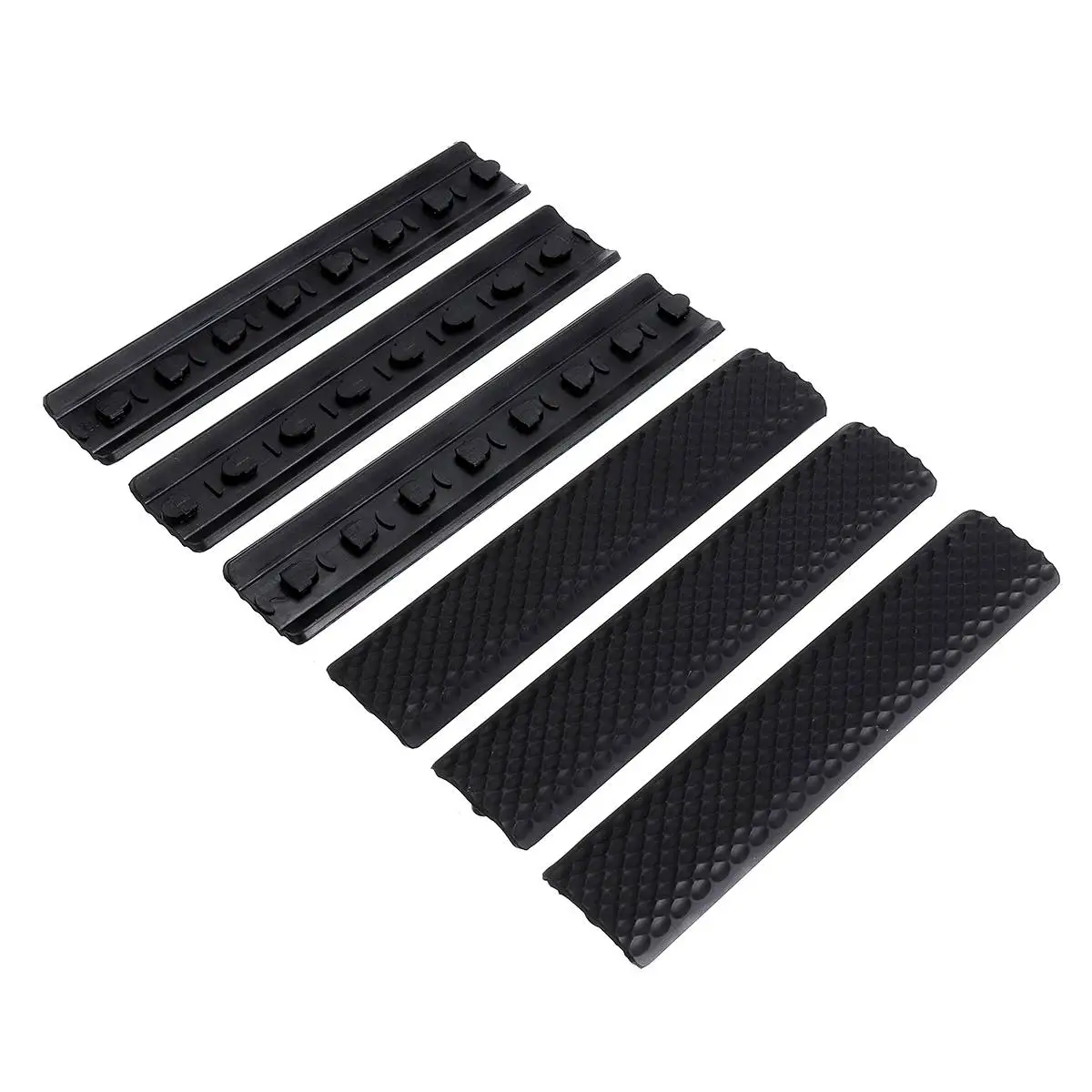 Упаковка из 6 черных чехлов для рельсов KeyMod текстурированные противоскользящие