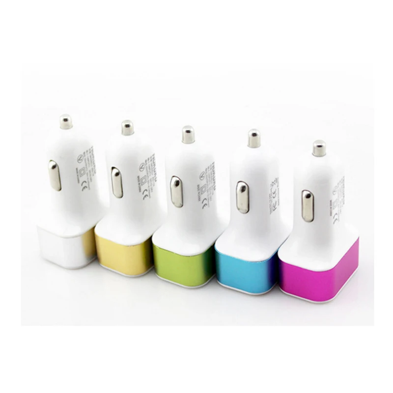 Pushingbest USB Автомобильное зарядное устройство для мобильного телефона алюминиевое
