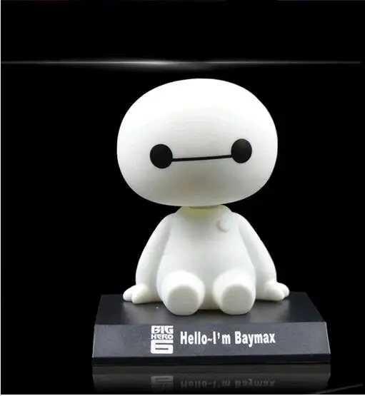 

Новинка 2022, кукла модели Big Hero 6 игрушка бэймакс из ПВХ, 12 см, милая Автомобильная экшн-фигурка в виде головы, подарок