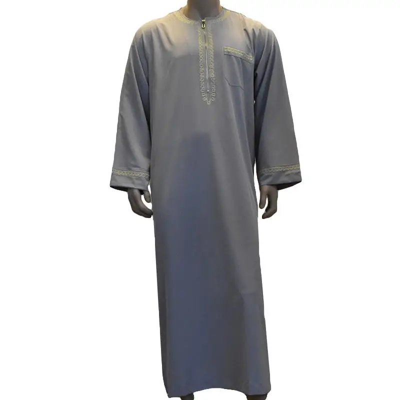 Мужской Thawb мусульманский Арабский исламский халат на Ближнем Востоке Jubba tobe